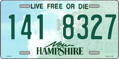 NH license plate 1418327