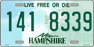 NH license plate 1418339