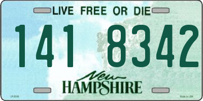 NH license plate 1418342