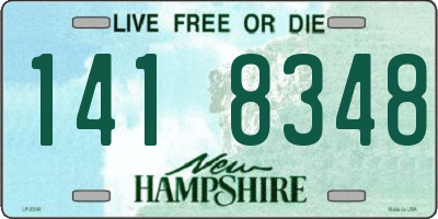 NH license plate 1418348
