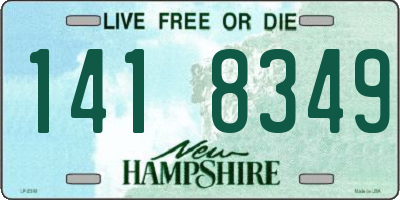 NH license plate 1418349