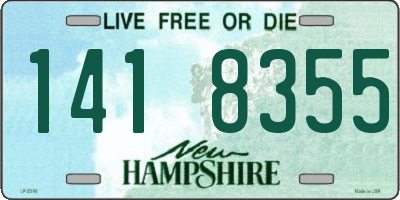 NH license plate 1418355