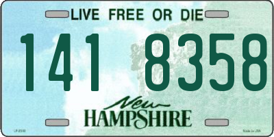 NH license plate 1418358