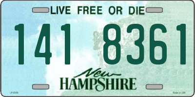 NH license plate 1418361