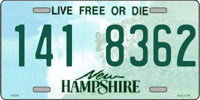 NH license plate 1418362