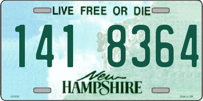 NH license plate 1418364