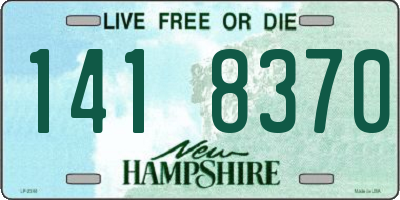 NH license plate 1418370