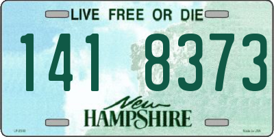 NH license plate 1418373