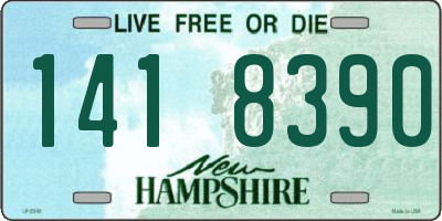 NH license plate 1418390