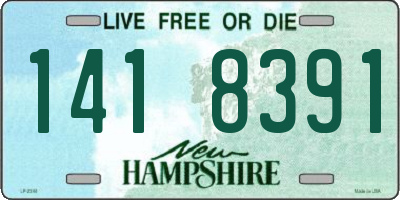 NH license plate 1418391