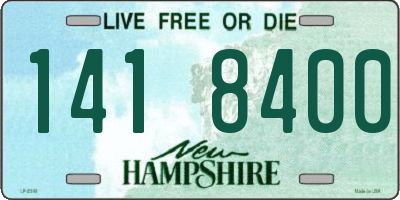 NH license plate 1418400