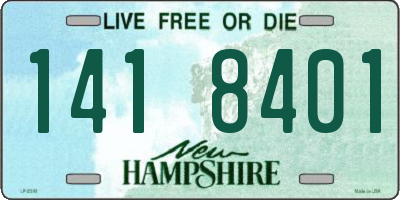 NH license plate 1418401