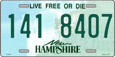 NH license plate 1418407
