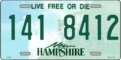 NH license plate 1418412