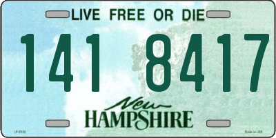 NH license plate 1418417