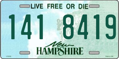 NH license plate 1418419