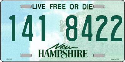 NH license plate 1418422