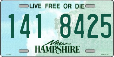 NH license plate 1418425