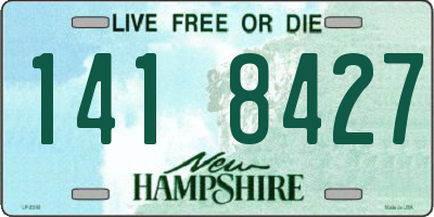 NH license plate 1418427