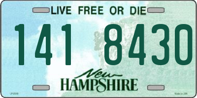 NH license plate 1418430