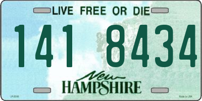 NH license plate 1418434