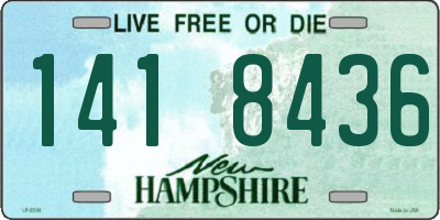 NH license plate 1418436