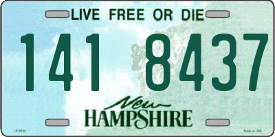 NH license plate 1418437