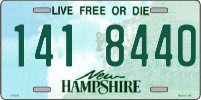 NH license plate 1418440