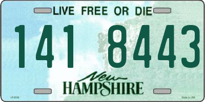 NH license plate 1418443