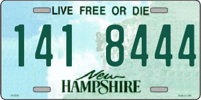 NH license plate 1418444