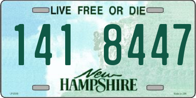 NH license plate 1418447
