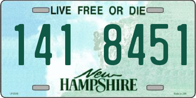 NH license plate 1418451