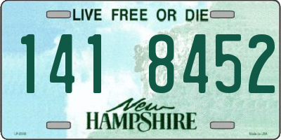NH license plate 1418452