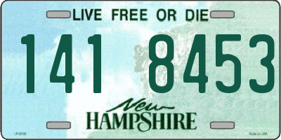 NH license plate 1418453
