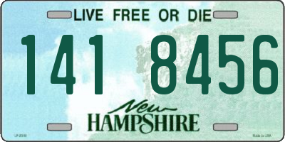 NH license plate 1418456