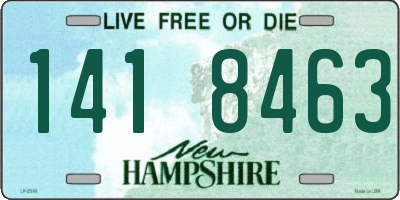 NH license plate 1418463