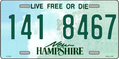 NH license plate 1418467