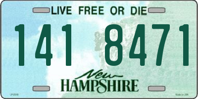 NH license plate 1418471