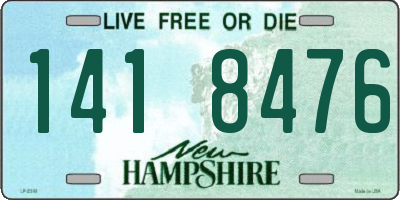 NH license plate 1418476