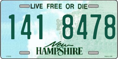 NH license plate 1418478