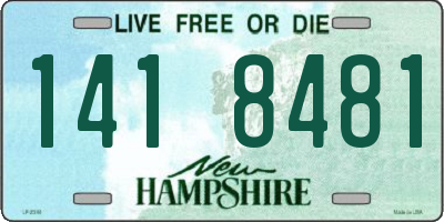 NH license plate 1418481