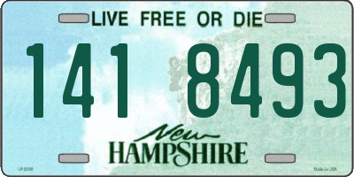 NH license plate 1418493