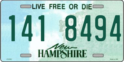 NH license plate 1418494
