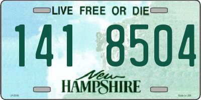 NH license plate 1418504