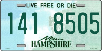 NH license plate 1418505