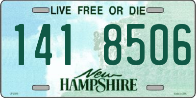 NH license plate 1418506
