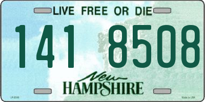 NH license plate 1418508