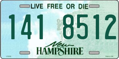 NH license plate 1418512