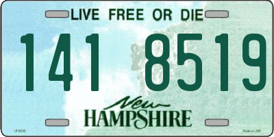 NH license plate 1418519
