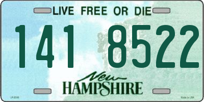 NH license plate 1418522